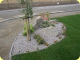 Newly planted rockery.